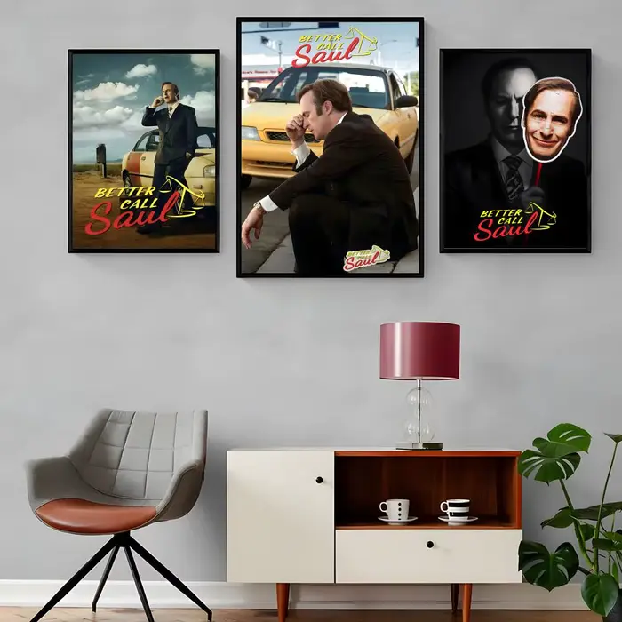 Affiche sur toile de peinture et de calligraphie TV B-Better Call S-Saul