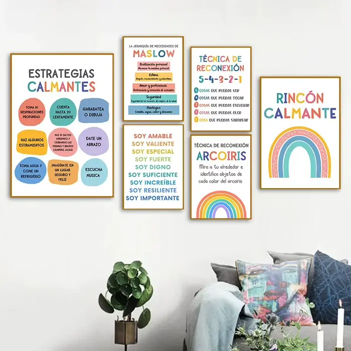 Impressions sur toile d'angle calme espagnol moderne