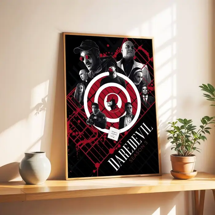 Affiche de film Cool Man D-Daredevil en papier blanc