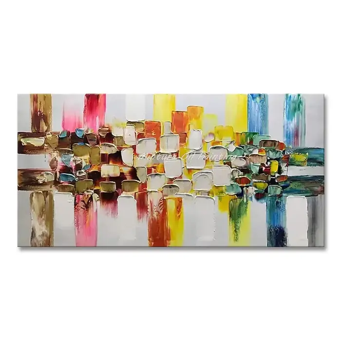 Classique Abstrait Esthétique Mur Art Bloc Texture HD Huile Sur Toile Affiches Et Impressions Maison