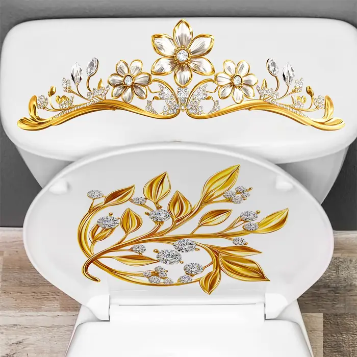 Autocollant mural auto-adhésif pour siège de toilette de salle de bains