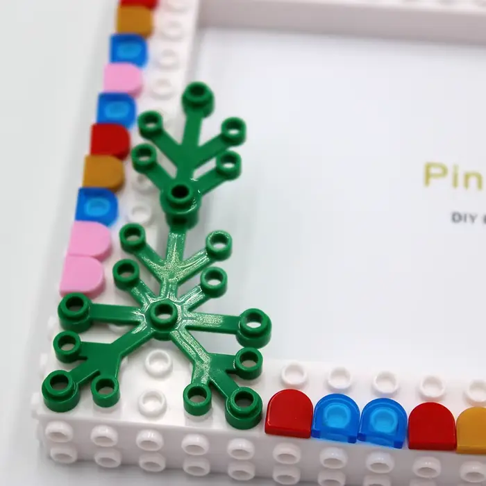 Pinliving 1PC cadre Photo fleur Graden, bloc de couleur Simple cadre Photo bricolage pour la décoration de la maison, cadeau d'activité familiale