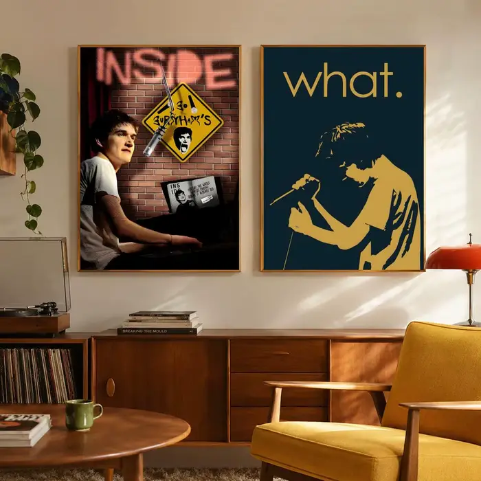 Affiche de comédien B-Bo Burnham, affiche d'art mural moderne, affiche vintage, décoration de chambre pour salon, chambre à coucher