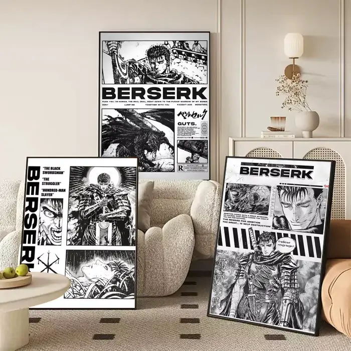 Affiche sur toile avec calligraphie