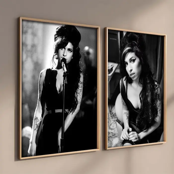 Couverture d'album de musique esthétique noir et blanc