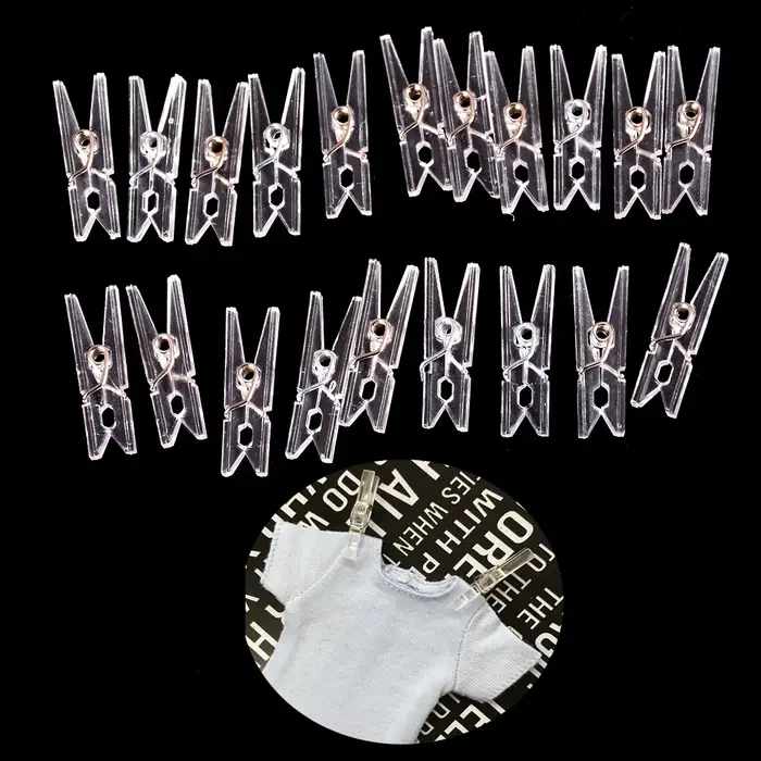 Petites pinces à linge pour photo, pinces à papier, décoration artisanale, mini taille, clips en pla