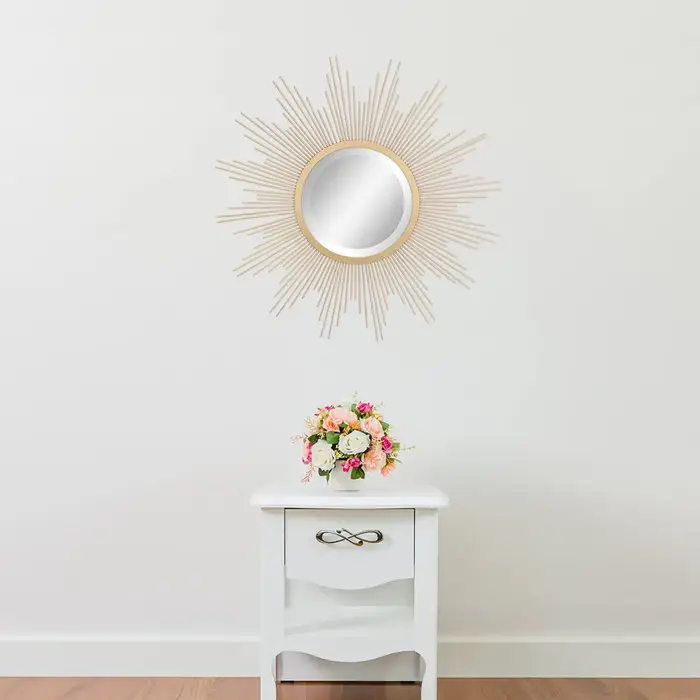 Décorations murales en métal miroir européen