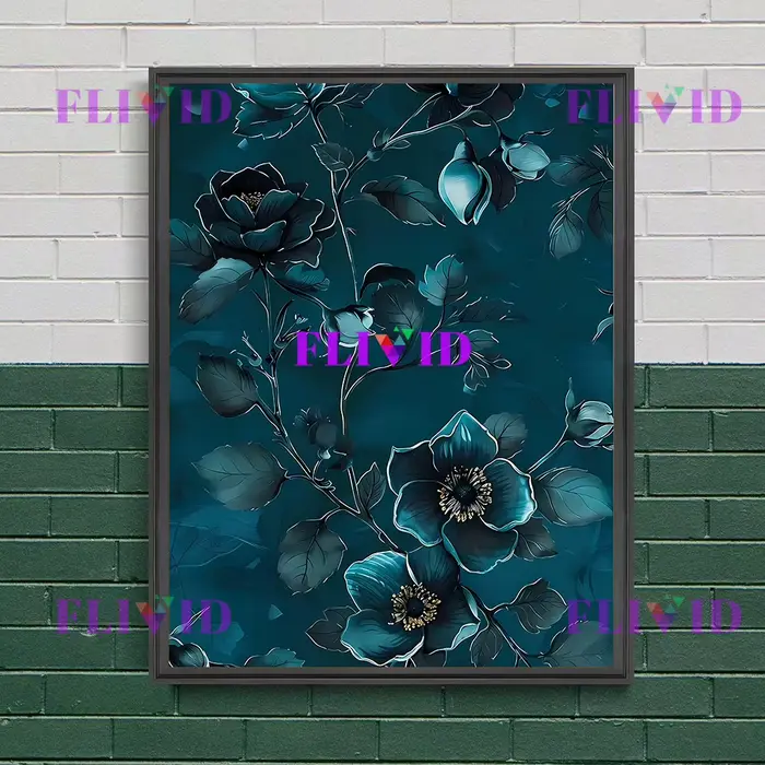 Bouquet Floral Art imprimé fleurs colorées luxuriantes Vintage mur Art toile peinture
