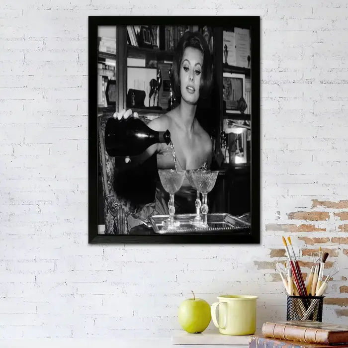 Sophia loren – affiche d'art sur toile