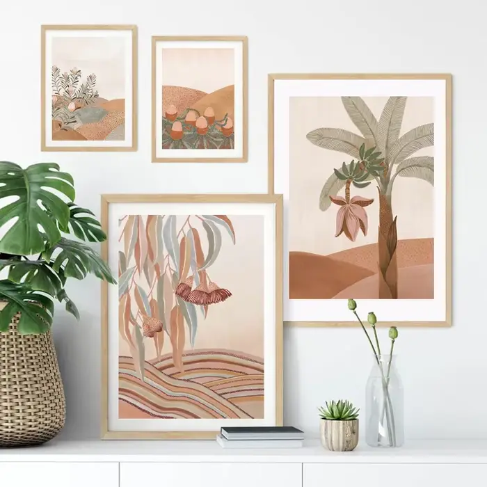 Affiches et imprimés de paysage abstrait Boho