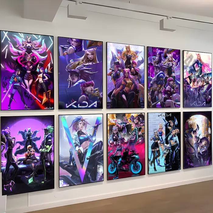 Affiche murale LOL-KDA Kaisa Ahri Akali