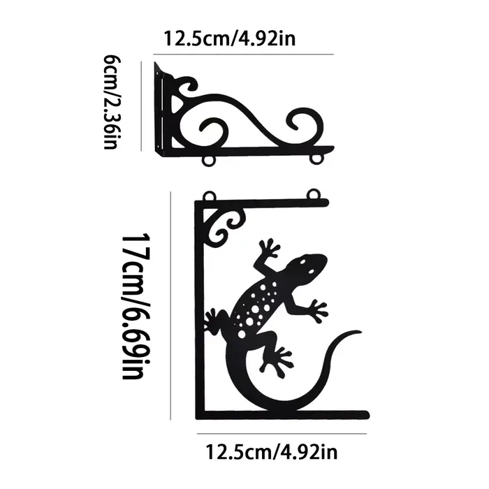 1 pièce de décoration murale en fer forgé