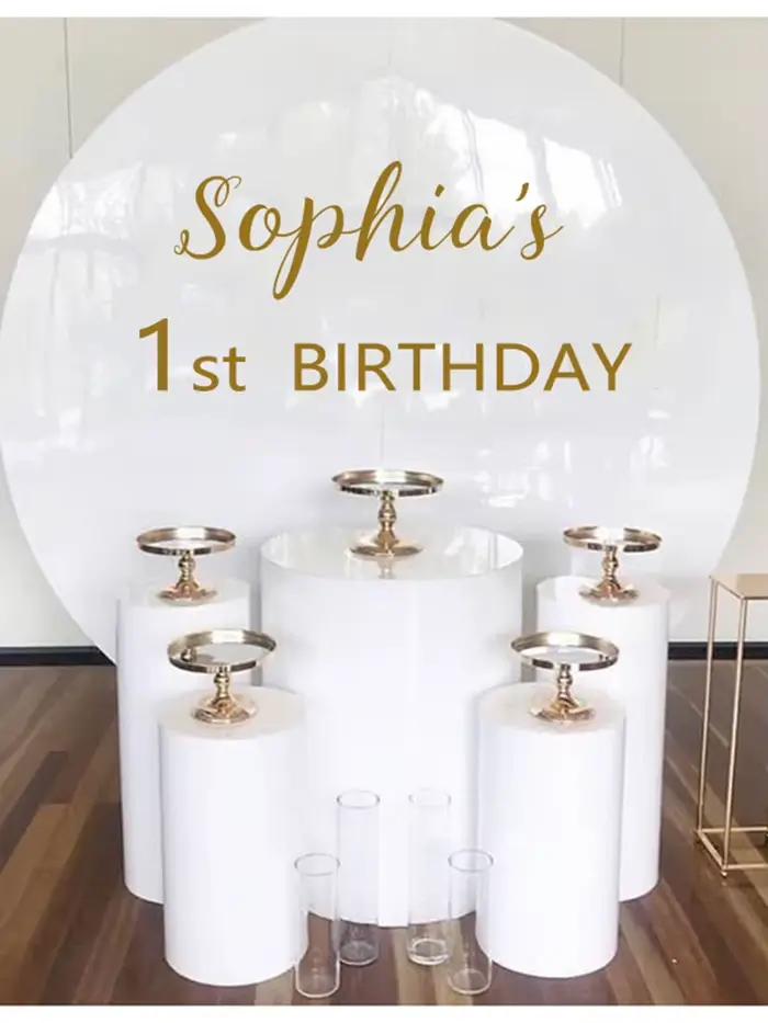 Autocollant mural en vinyle avec signe joyeux anniversaire