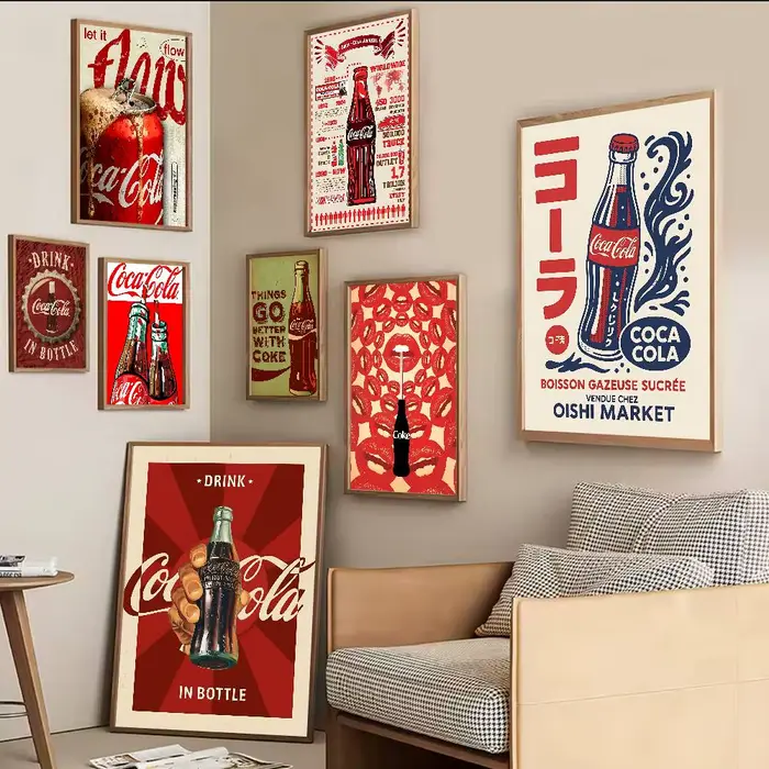 Affiches d'anime vintage Coca-Cola
