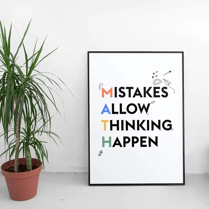 Toile peinture mathématiques affiche Art impression
