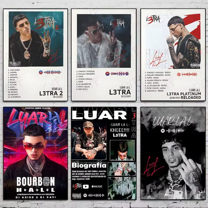 Affiche de rappeur de musique populaire