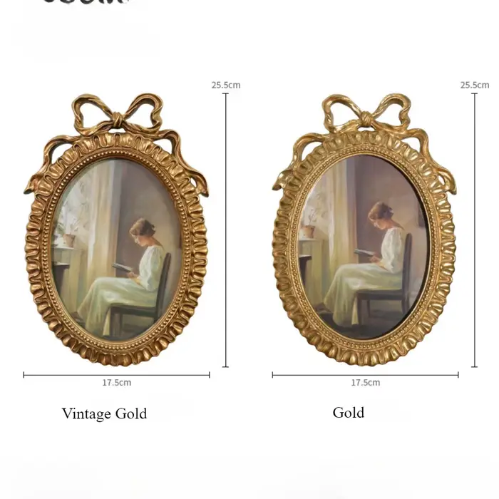 Cadre photo ovale vintage