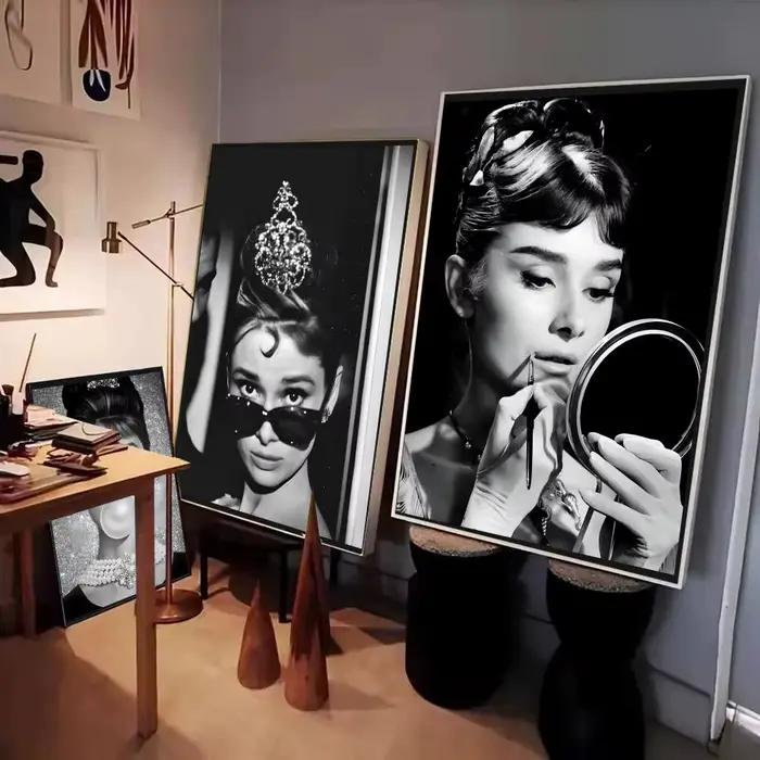 Affiche murale de la superstar Audrey Hepburn