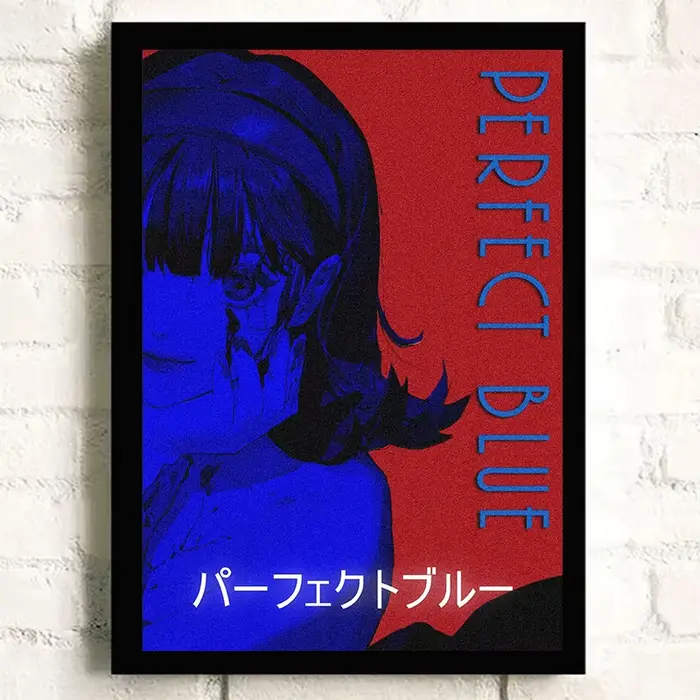Toile bleue parfaite, affiche de film d'horreur d'anime japonais