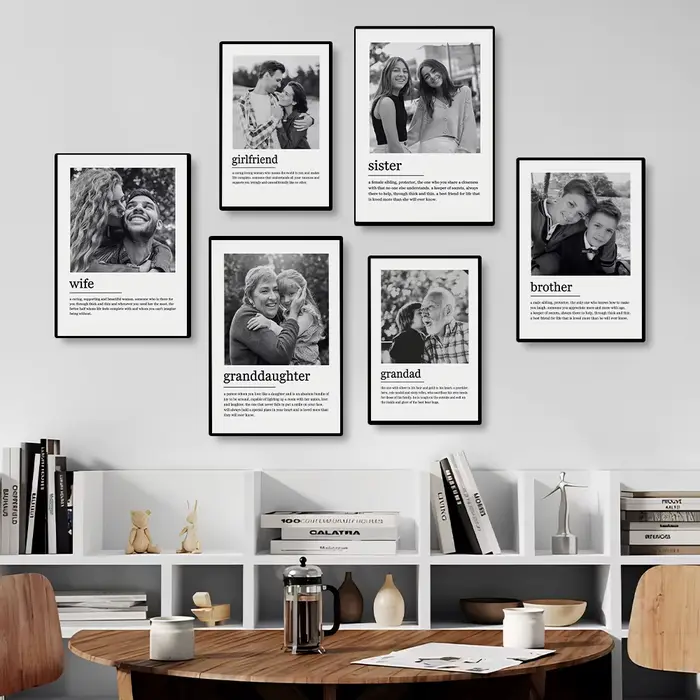 Peinture sur toile personnalisée avec photo de famille