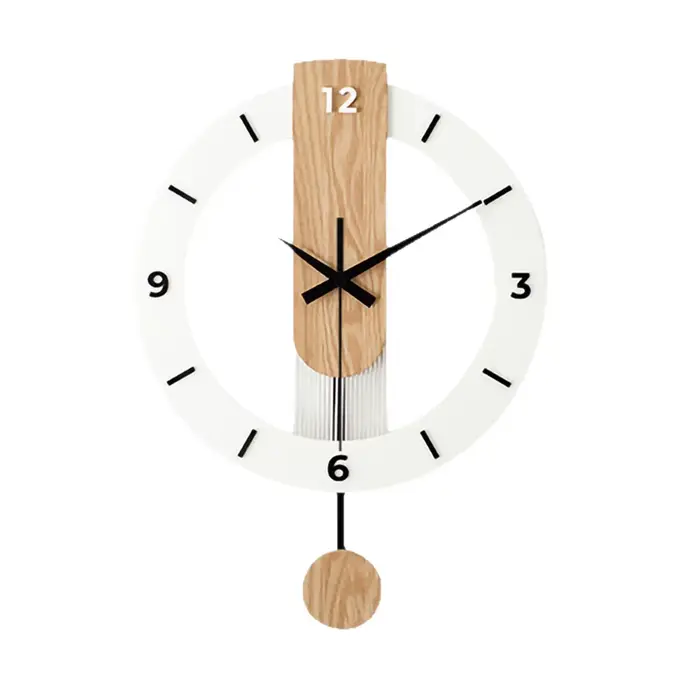 Horloge murale de luxe minimaliste