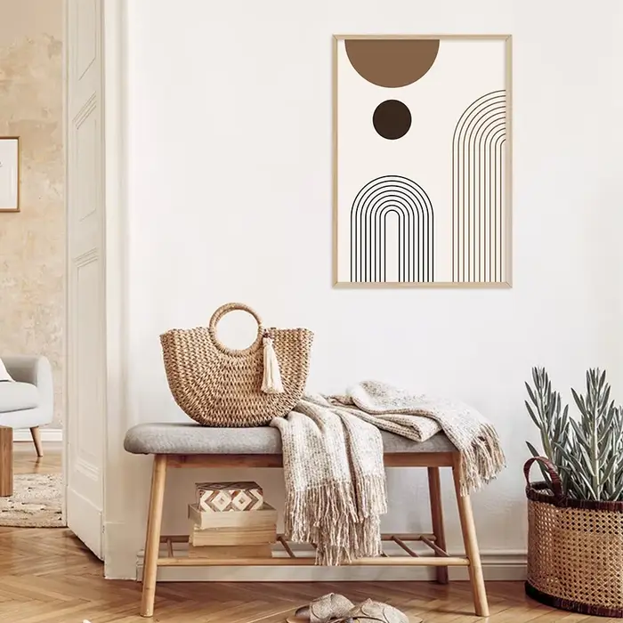 Toile d'art mural esthétique abstrait scandinave