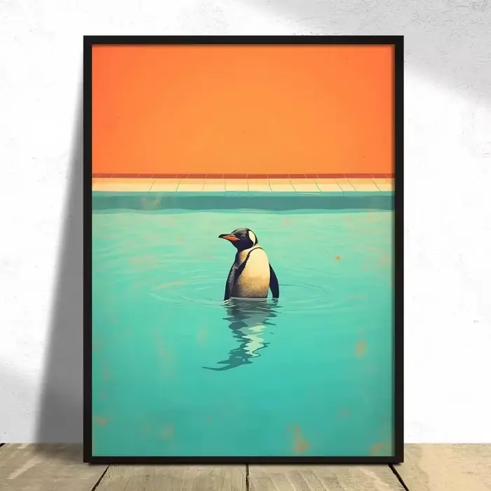 Impression Pop Art Pingouin