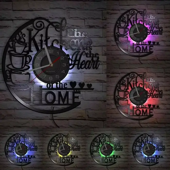 Horloge murale en vinyle