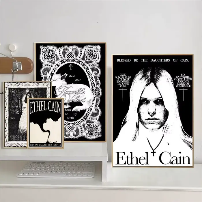 Affiche de chanteur classique e-ethel, musique c-cain, imprimés et affiches de bonne qualité, décor Vintage pour chambre, Bar, café, décoration de maison