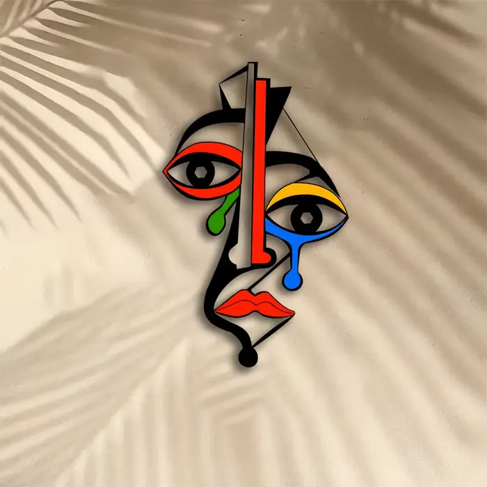 Art mural en métal inspiré de Picasso