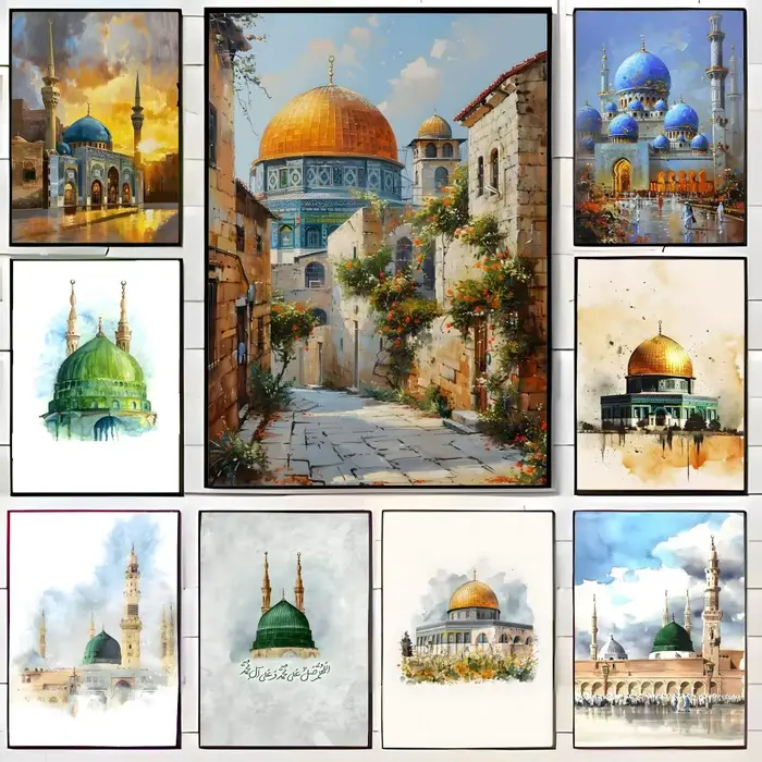 Affiche murale de la mosquée Nabawi