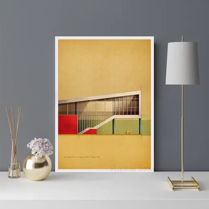 Affiche sur toile João Batista Vilanova Artigas