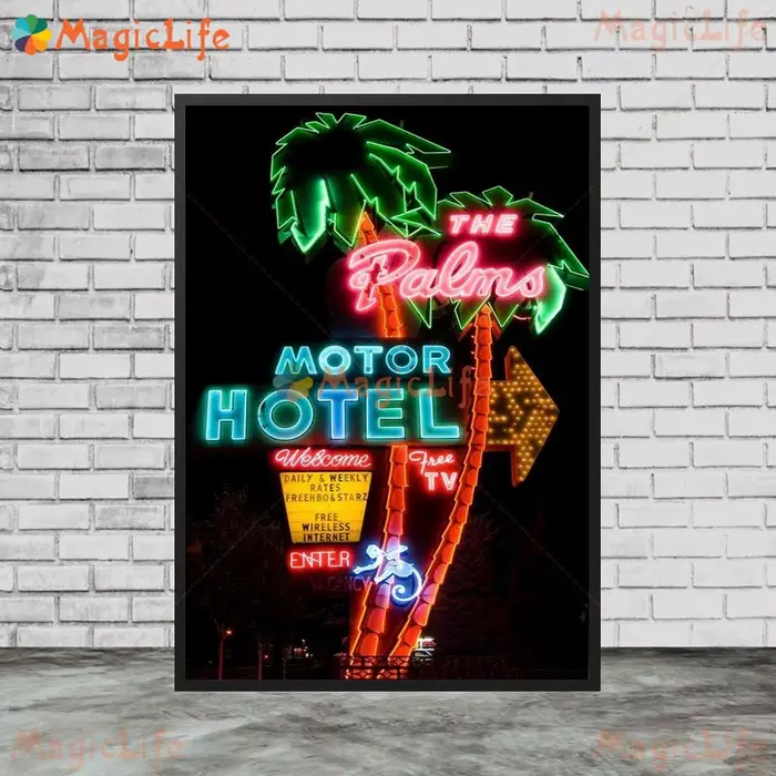 Las Vegas Casino paysage motel cartes à jouer affiche nordique mur Art toile peinture mur photos pour salon décor sans cadre