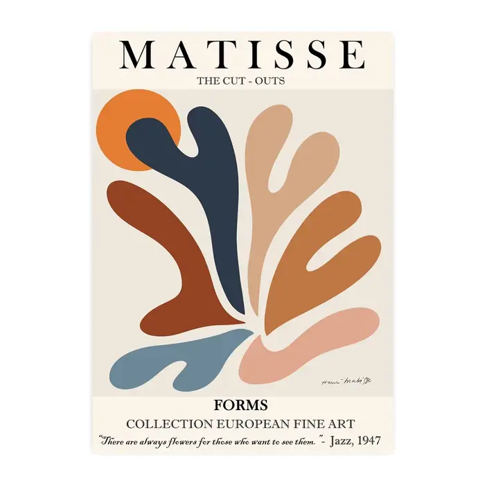 Affiche abstraite Picasso Bauhaus Matisse