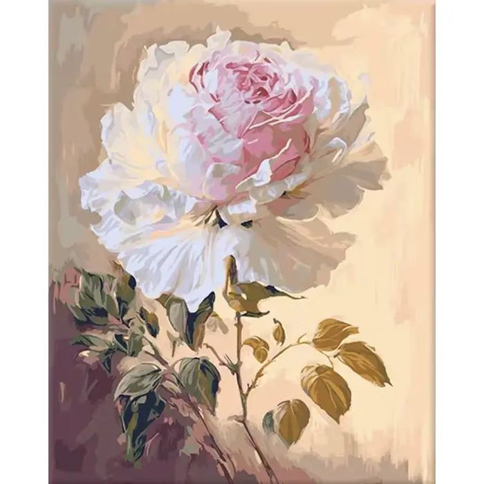 Peinture Moderne par Numéros DIY – Cadeau Champ de Fleurs Paysage à Dessiner sur Numéros – Décoratio