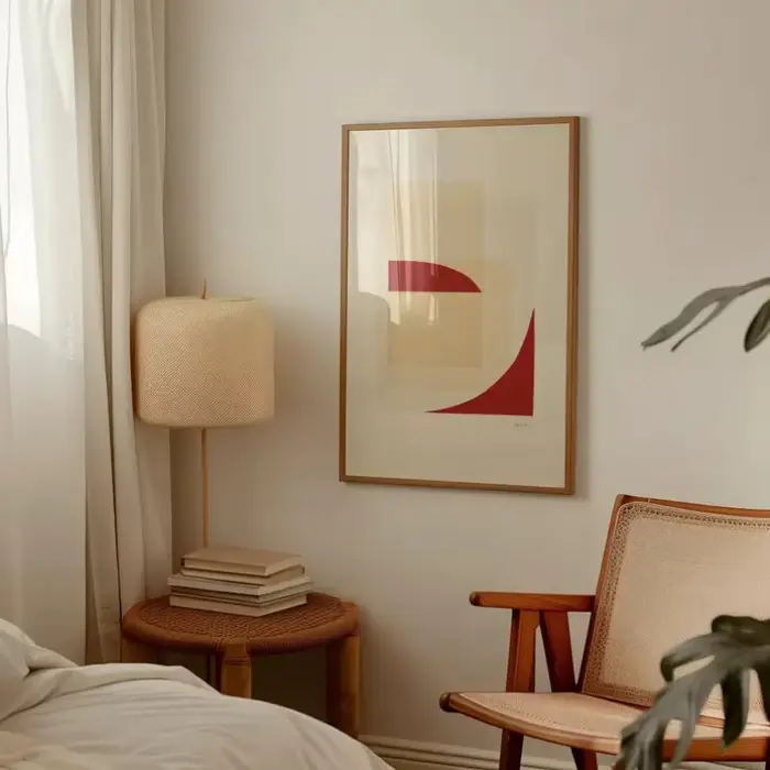 Affiche imprimée abstraite texturée