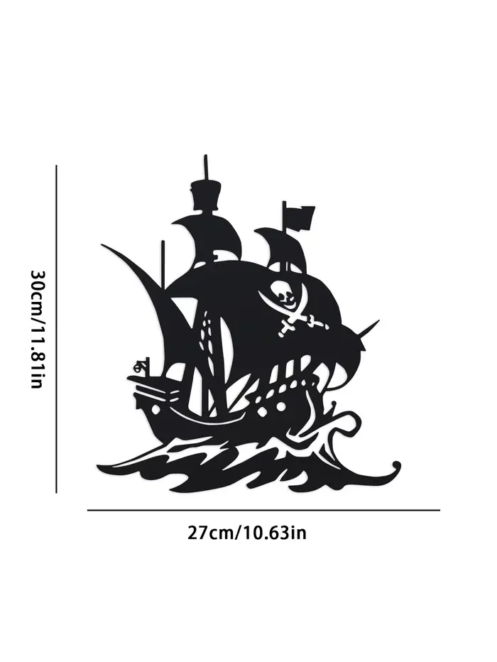 Décor mural style bateau pirate - Décorations nautiques audacieuses en métal qui apportent une avent