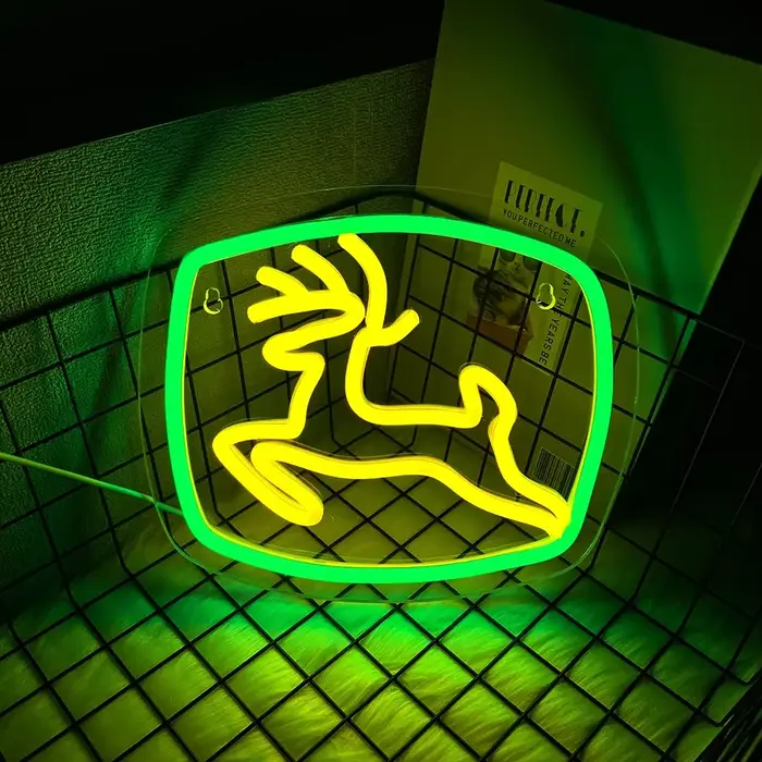 Enseigne au néon de cerf pour la décoration murale