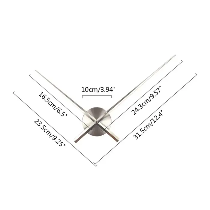 Horloge mains mécanisme moderne longues
