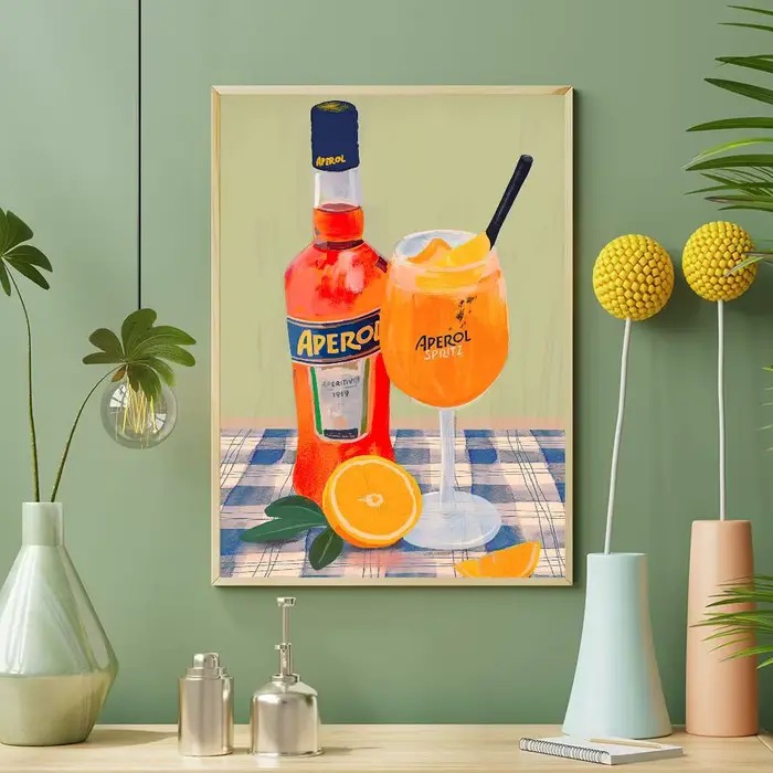 Affiche de vin italien A-Aperol spritz