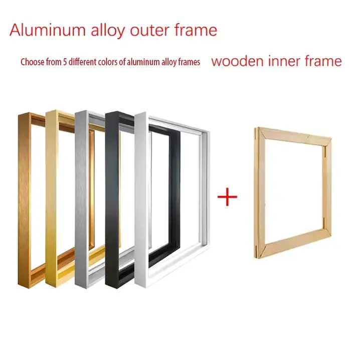 Cadre photo de taille moyenne en aluminium