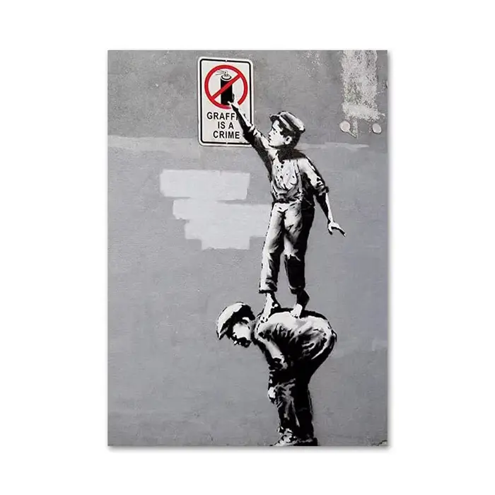 Banksy – peinture sur toile Graffiti, ballon de fille, affiches et imprimés abstraits, images d'art 