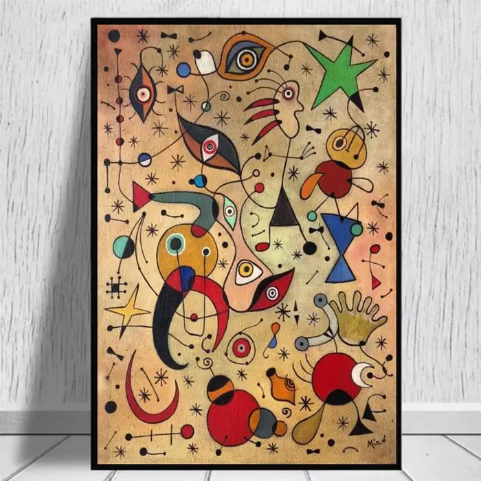 Affiches et imprimés d'art surréalisme de Joan Miro moderne