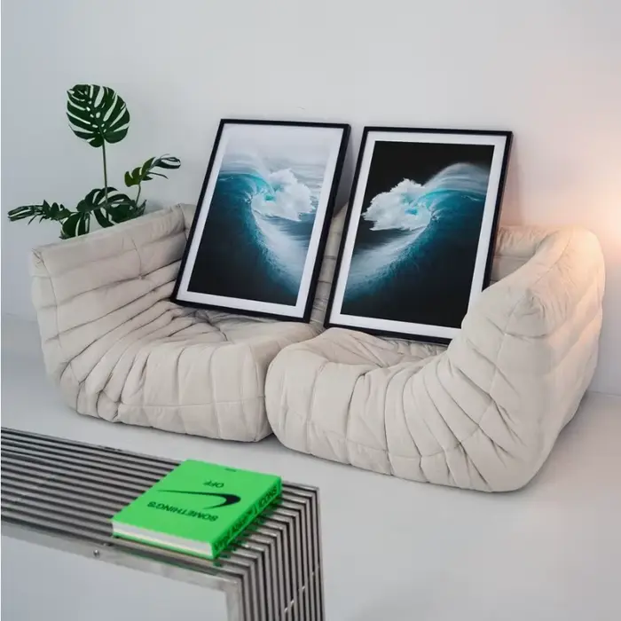 Affiche de photographie de vague d'océan moderne