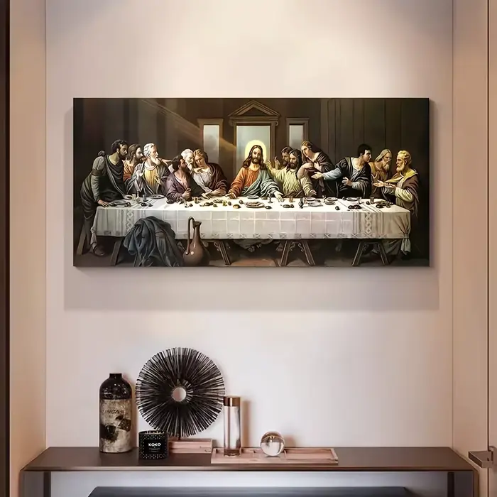 1 peinture à l'huile Vintage The Last Supper