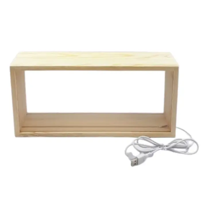 Cadre d'affichage créatif en forme de boîte à ombre, DIY, rectangulaire, pour figurines, non fini, d