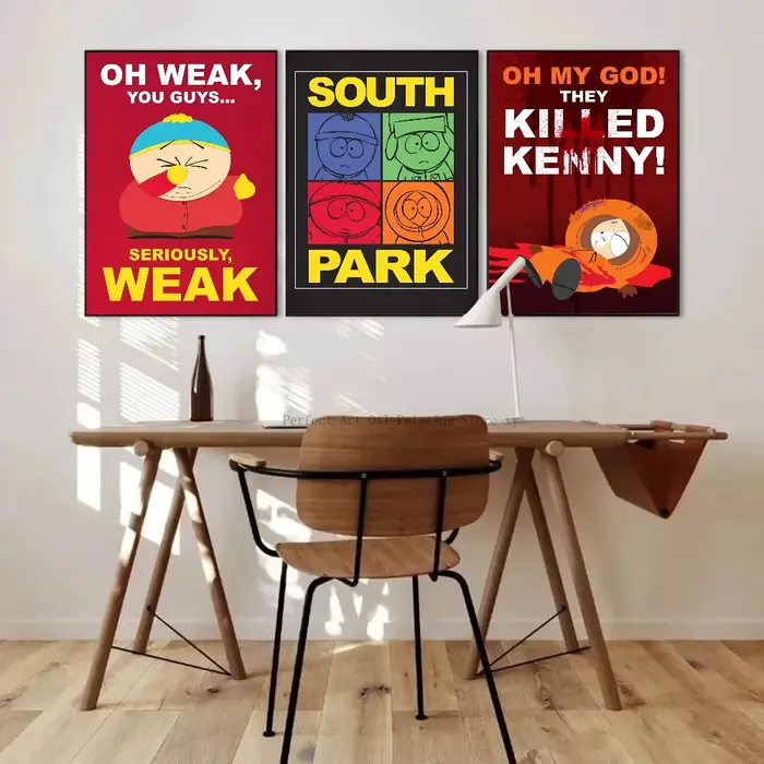 Affiche de film classique Parkes de dessin animé du sud