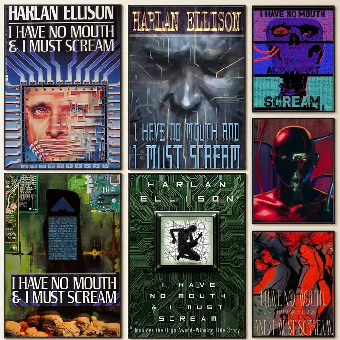 Affiche murale autocollante HD « I Have No Mouth and I Must Scream »