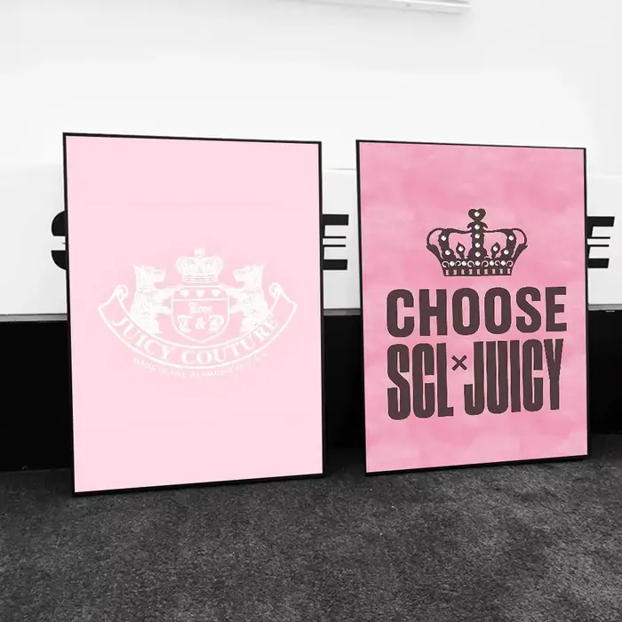 J-juicy c-couture (16) affiche imprimée A5 A4 A3 A2 décor artistique mural pour chambre bureau cadeau pour les Fans