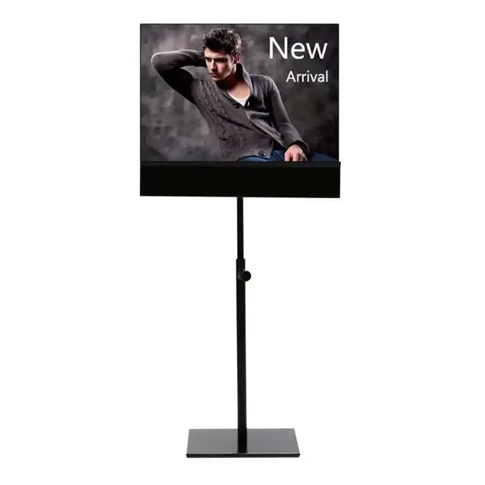 Support d'affiche de Table en métal noir